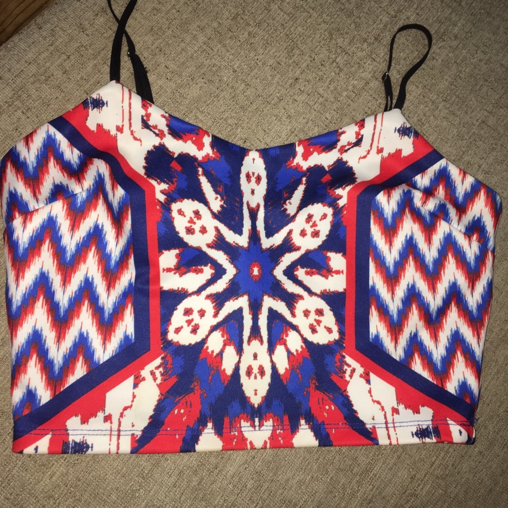 Patterned crop top